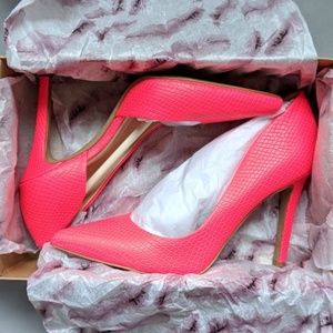Hot Pink Snake Jessica Simpson Pumps